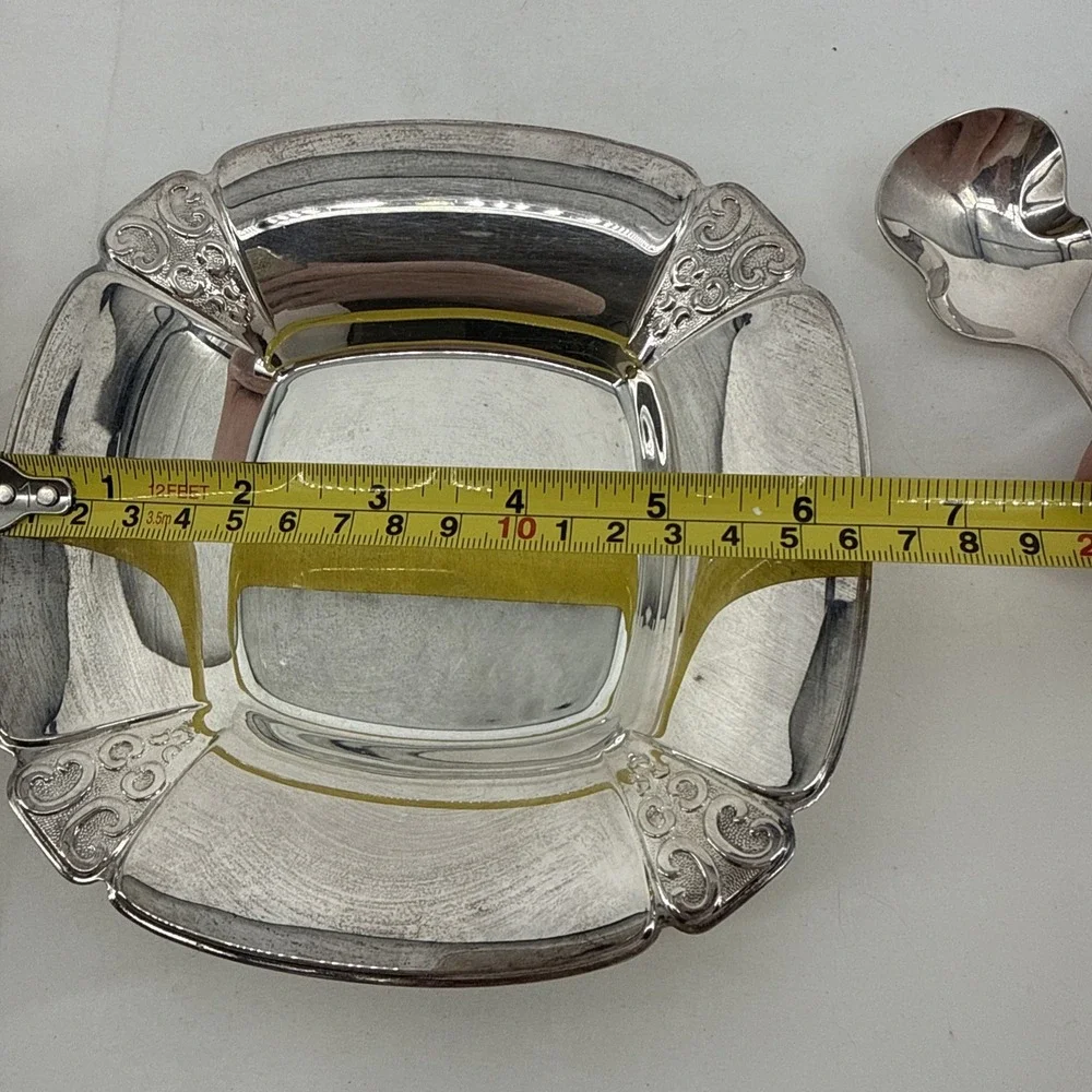 VTG Triumph International Deep Silver Two‎ Piece Party Set MCM 1950s 60s